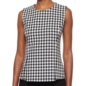 Diane von Furstenberg DVF Mallorie Gingham Top